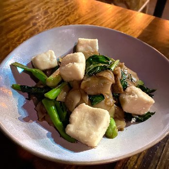 The Tyger - Stir Fried Rice Noodles, Crispy Tofu, Chinese Broccoli, Sweet Soy $16 - Cocktail Bars Near Me - New York, New York The Tyger - Stir Fried Rice Noodles, Crispy Tofu, Chinese Broccoli, Sweet Soy $16 - Cocktail Bars Near Me - New York, New York