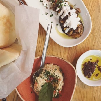 Agora DC - Baba ghanoush and warm pita bread. - Mediterranean Near Me - Washington, DC, District of Columbia