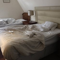 New Oscar - I should've taken the picture before we went to bed. This is the family room - one double bed and one twin bed.