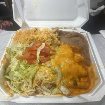 Mi Lindo Jalisco - Kids chicken enchilada plate. - Mexican Near Me - Austin, Texas Mi Lindo Jalisco - Kids chicken enchilada plate. - Mexican Near Me - Austin, Texas