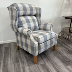 Aurora Upholstery - Reclainer wingback chair
