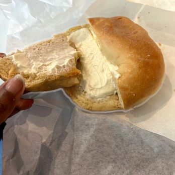 Nick's Sandwiches - Bagel with cream cheese. They literally put the whole block of cream cheese on my bagel and didn't spread it. - Sandwiches Near Me - Pittsburg, California Nick's Sandwiches - Bagel with cream cheese. They literally put the whole block of cream cheese on my bagel and didn't spread it. - Sandwiches Near Me - Pittsburg, California