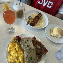 Sausage and gravy Shrimp and grits