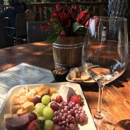 Charcuterie plate and the Chardonnay. Delicious ! Charcuterie plate and the Chardonnay. Delicious !