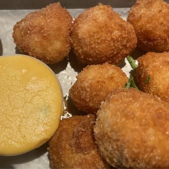 BJ's Restaurant & Brewhouse - Fried Couscous Couscous Mac & Cheese balls. - Breweries Near Me - Fredericksburg, Virginia