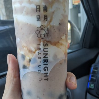 Sunright Tea Studio - Taro Milk Boba - Bubble Tea Near Me - Irvine, California Sunright Tea Studio - Taro Milk Boba - Bubble Tea Near Me - Irvine, California