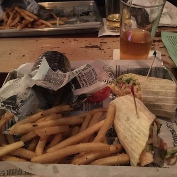 Whiskey Park - Spicy shrimp wrap w/fries. Good for $10 - Whiskey Bars Near Me - Naples, Florida Whiskey Park - Spicy shrimp wrap w/fries. Good for $10 - Whiskey Bars Near Me - Naples, Florida