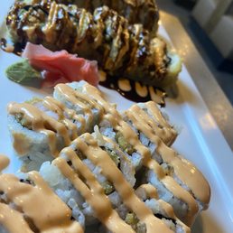 Shrimp tempura and Hayden high roller plus one more Shrimp tempura and Hayden high roller plus one more