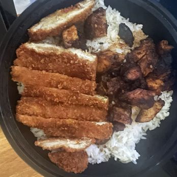Teriyaki Madness - Large Two protein chicken (teriyaki and breaded) bowl - Japanese Near Me - Enfield, Connecticut Teriyaki Madness - Large Two protein chicken (teriyaki and breaded) bowl - Japanese Near Me - Enfield, Connecticut