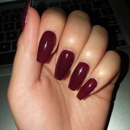 Dark wine/burgundy! Fill with gel for $25. Dark wine/burgundy! Fill with gel for $25.