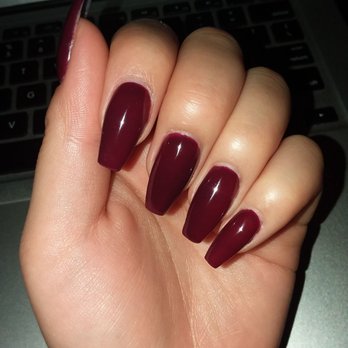 Paradise Nails - Dark wine/burgundy! Fill with gel for $25. - Nail Salons Near Me - Fresno, California Paradise Nails - Dark wine/burgundy! Fill with gel for $25. - Nail Salons Near Me - Fresno, California