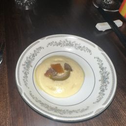 Truffle sardine purée