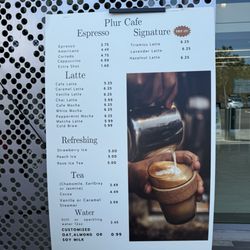 Plur Cafe - Menu