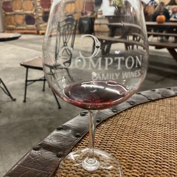 Compton Family Wines - a glass of red wine - Wineries Near Me - Philomath, Oregon