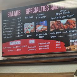 Boston House of Pizza - The menu