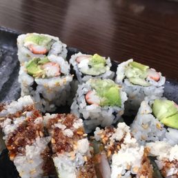California roll and shrimp tempura
