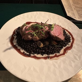 Harlow’s - Dry rubbed sous vide pork medallions - American Near Me - Bonsall, California