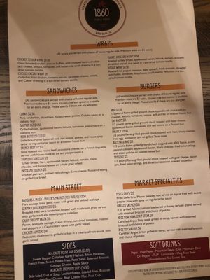 Menu photo 5 1860 Public House Red Bud, IL