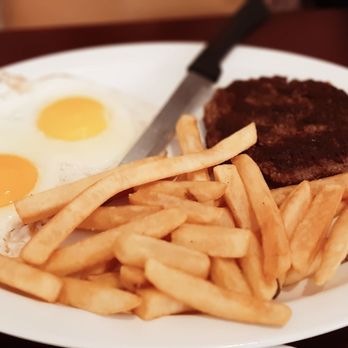 The Cottage Too - 2 eggs with beef patty and fries - Coffee & Tea Near Me - Desert Hot Springs, California The Cottage Too - 2 eggs with beef patty and fries - Coffee & Tea Near Me - Desert Hot Springs, California