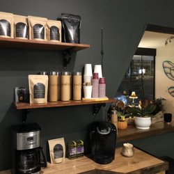 CBD Coffee Available pre-packaged and by the cup.