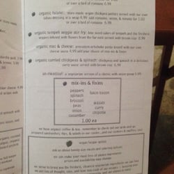 Healthy Thymes Market - Menu