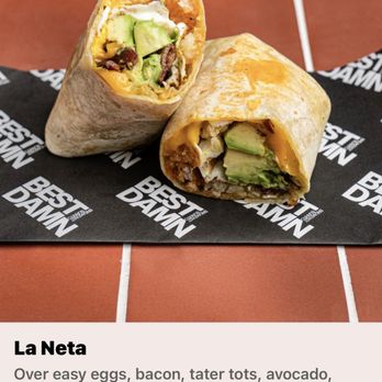 Best Damn Breakfast Burrito - Picture of La neta from the app - Breakfast & Brunch Near Me - Beverly Hills, California
