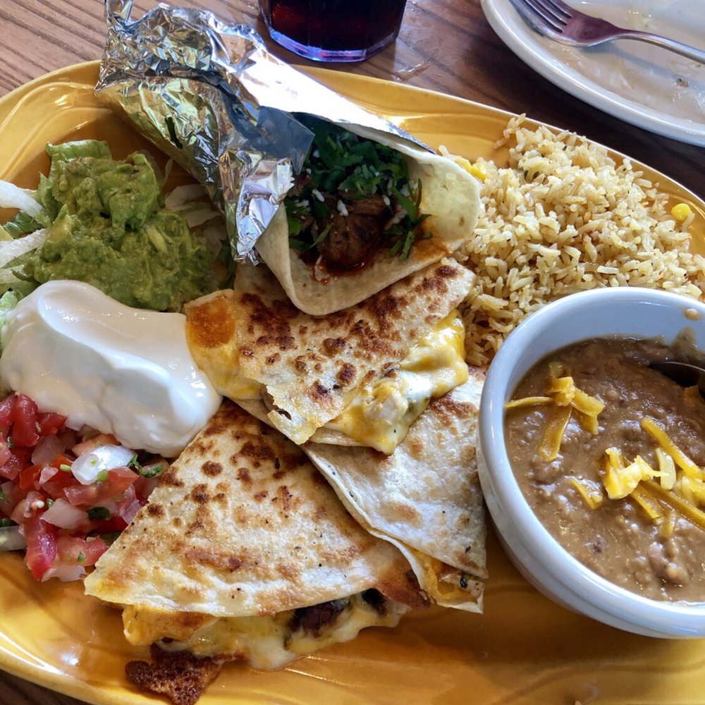 Pablo's Mexican Kitchen - Chicken quesadilla and pork taco combo. - Mexican Near Me - Richmond, Texas Pablo's Mexican Kitchen - Chicken quesadilla and pork taco combo. - Mexican Near Me - Richmond, Texas