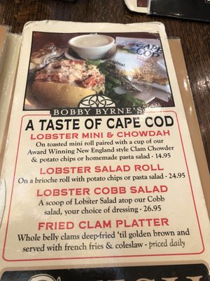 Menu photo 5 Bobby Byrne's Mashpee, MA