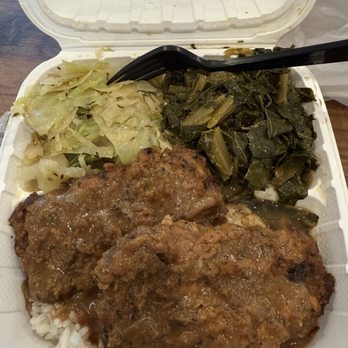 GiGi's Place - Cube steak... cabbage and collard greens... - Soul Food Near Me - Covington, Georgia GiGi's Place - Cube steak... cabbage and collard greens... - Soul Food Near Me - Covington, Georgia