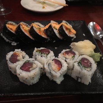 Raku - Volcano and crunchy spicy tuna rolls - Asian Fusion Near Me - Bethesda, Maryland Raku - Volcano and crunchy spicy tuna rolls - Asian Fusion Near Me - Bethesda, Maryland