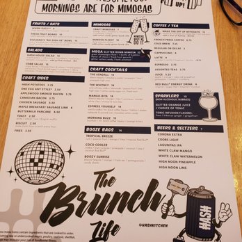 Hash Kitchen - Menu 1 of 2 - Breakfast & Brunch Near Me - Chandler, Arizona Hash Kitchen - Menu 1 of 2 - Breakfast & Brunch Near Me - Chandler, Arizona