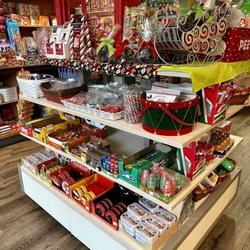 Sweet Street - Christmas themed candy on display