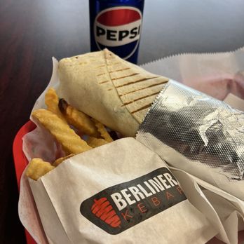 Berliner Kebap - The goodies! Beef kebap roll and fries - Kebab Near Me - Streamwood, Illinois Berliner Kebap - The goodies! Beef kebap roll and fries - Kebab Near Me - Streamwood, Illinois