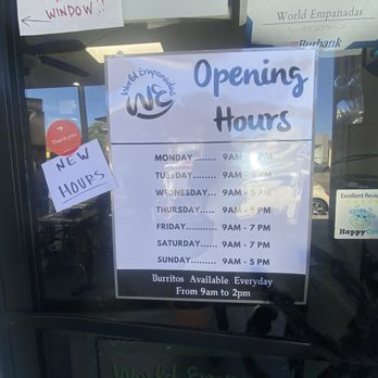 World Empanadas - Hours - Latin American Near Me - Burbank, California
