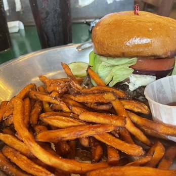 Rodeo Goat - Side of sweet potato fries - Burgers Near Me - Houston, Texas Rodeo Goat - Side of sweet potato fries - Burgers Near Me - Houston, Texas