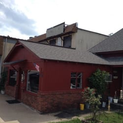 Tim and Louie's - A side view of the barber shop.
