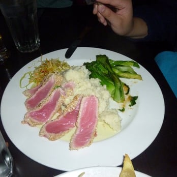 Second Street Grill - Ahi Tuna w/  Mashed Potatoes & Bok Choy as a side - New American Near Me - Yakima, Washington