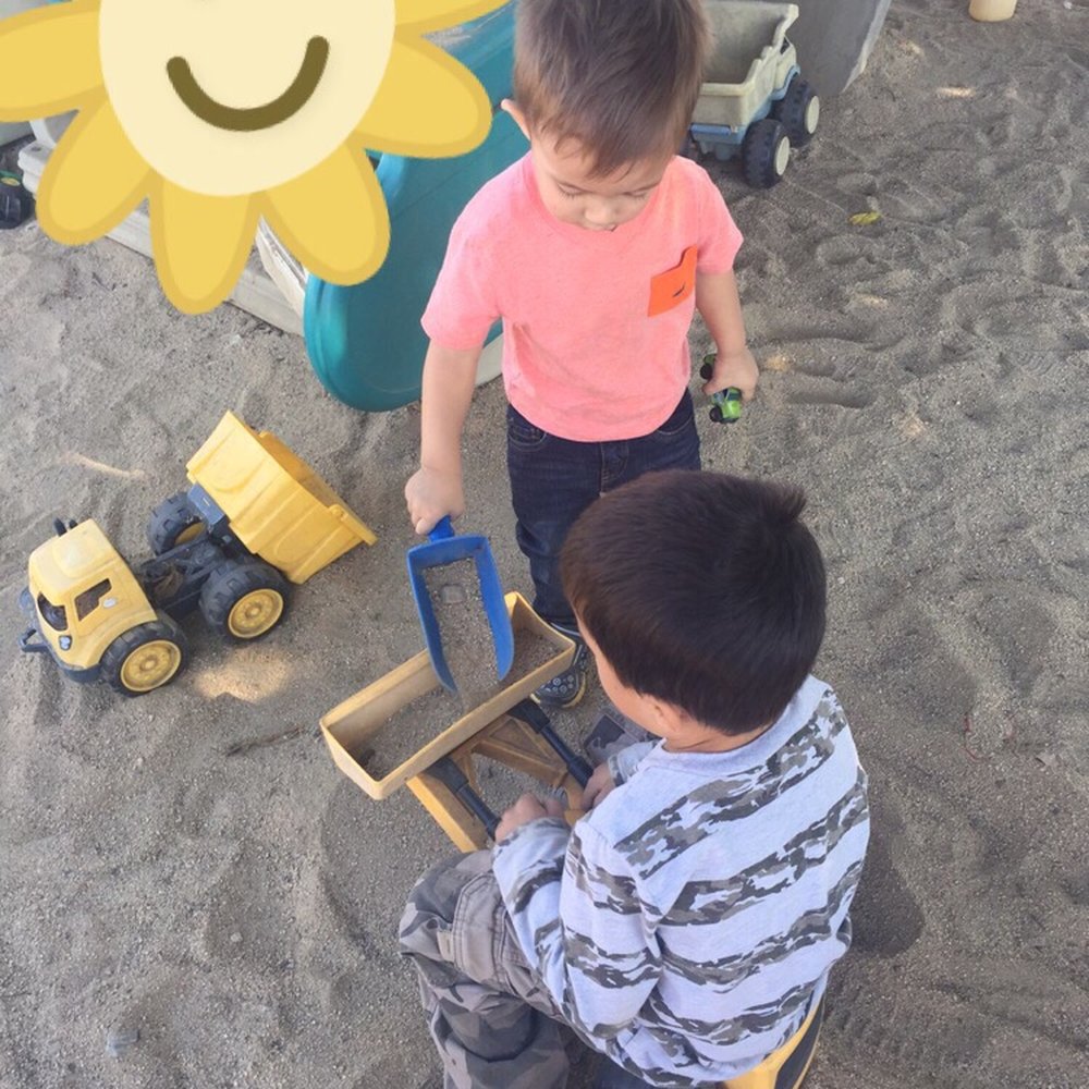 Good Shepherd Preschool - Making friends on HIS FIRST DAY! - Preschools Near Me - Westminster, California