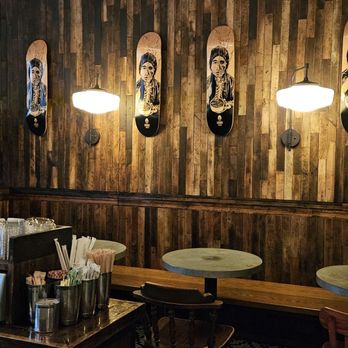 Sawada Coffee - Indoor seating with wood panels - Coffee & Tea Near Me - New York, New York Sawada Coffee - Indoor seating with wood panels - Coffee & Tea Near Me - New York, New York