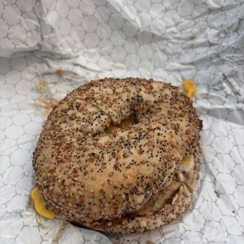 Bagels & Co - Bacon, egg, and cheese on an everything bagel - Sandwiches Near Me - Philadelphia, Pennsylvania