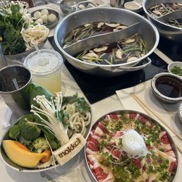 sukiyaki, Toro "Fatty Belly" 10pc, yuzu lemonade sukiyaki, Toro "Fatty Belly" 10pc, yuzu lemonade