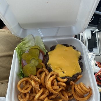 Vekol Market - Large Size Burger and curly fries - Gas Stations Near Me - Maricopa, Arizona