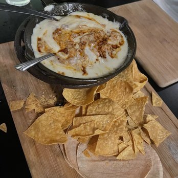 El Sitio - Queso Fundido (Cheese Dip) with added Chorizo. - Mexican Near Me - Olympia, Washington
