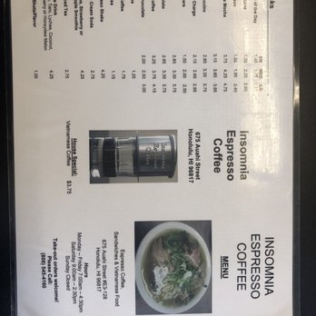 Insomnia - Coffee & Tea Near Me - Honolulu, Hawaii