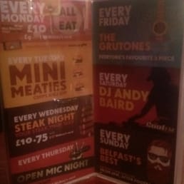 Weekly entertainment at Wolseys. PS, Discobeard on Sundays are well worth seeing and hearing!