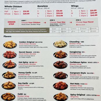 bb.q Chicken - Menu - Korean Near Me - Clovis, California