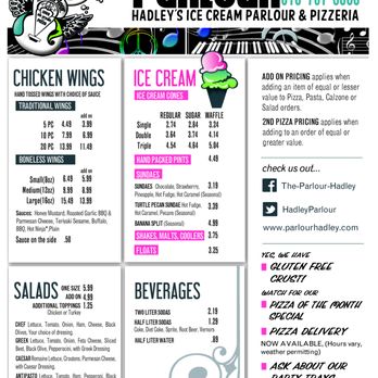 The Parlour - Menu Page 2 - Ice Cream & Frozen Yogurt Near Me - Hadley, Michigan