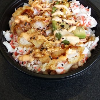 LSU Student Union - Chefs special priced at 8.99. Definitely worth it.  Sushi rice with shrimp tempura along with avocado and crab meats.  It's very filling. - Performing Arts Near Me - Baton Rouge, Louisiana