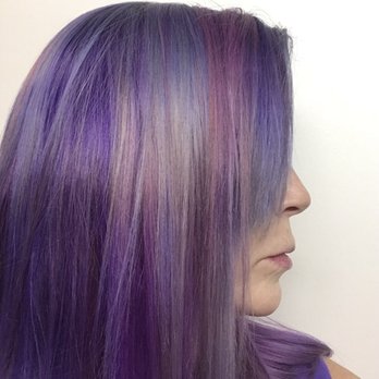 Hairs By Christine - These colors are very long-lasting, and after six months you can see the beautiful colors as it loses more and more of the bright purple. - Hair Stylists Near Me - Plantation, Florida Hairs By Christine - These colors are very long-lasting, and after six months you can see the beautiful colors as it loses more and more of the bright purple. - Hair Stylists Near Me - Plantation, Florida
