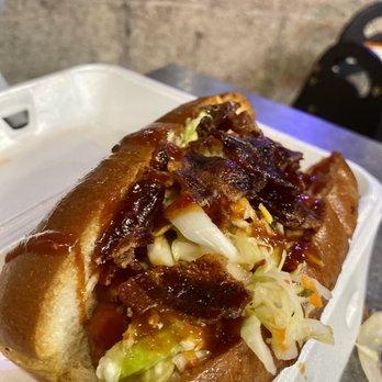 Dirt Dog Downey - Snoop's Dogg. Gin n juice. On a lobster roll. A bit heavy on the coleslaw, but still good. That bbq has Hennessy lol - Hot Dogs Near Me - Downey, California Dirt Dog Downey - Snoop's Dogg. Gin n juice. On a lobster roll. A bit heavy on the coleslaw, but still good. That bbq has Hennessy lol - Hot Dogs Near Me - Downey, California